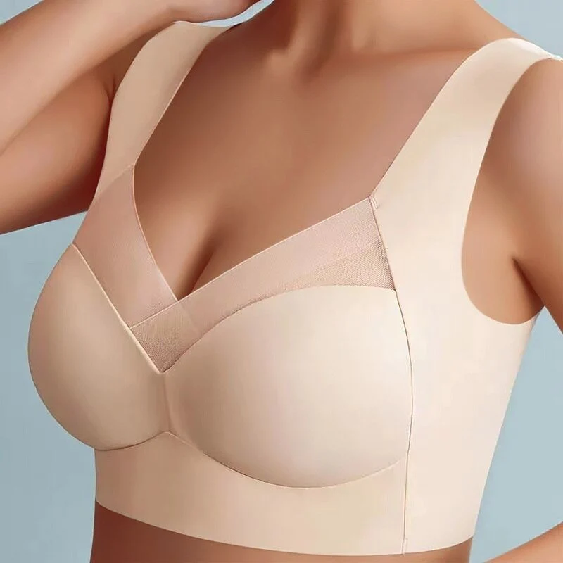 Women's Wireless Full Cup Bra Adjustable Strap