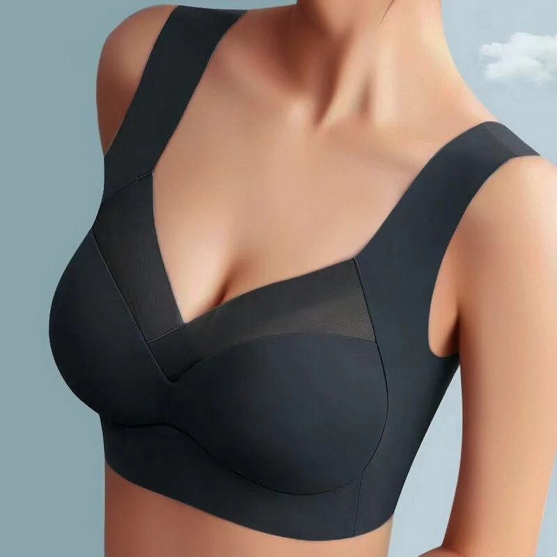 Women's Wireless Full Cup Bra Adjustable Strap