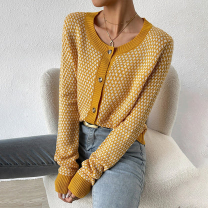 Women's Fitted Cardigan Button Front