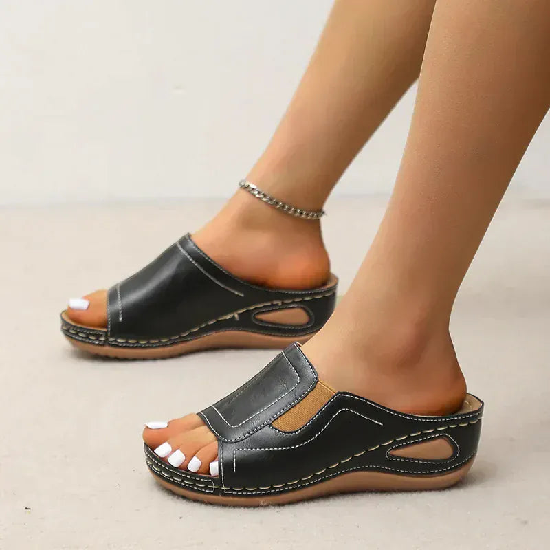 Lennox | Women’s Comfort Slip-On Wedge Sandals