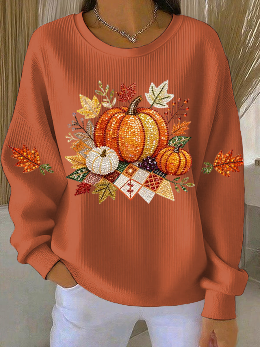 Women's Graphic Sweatshirt Illustrated Front Design