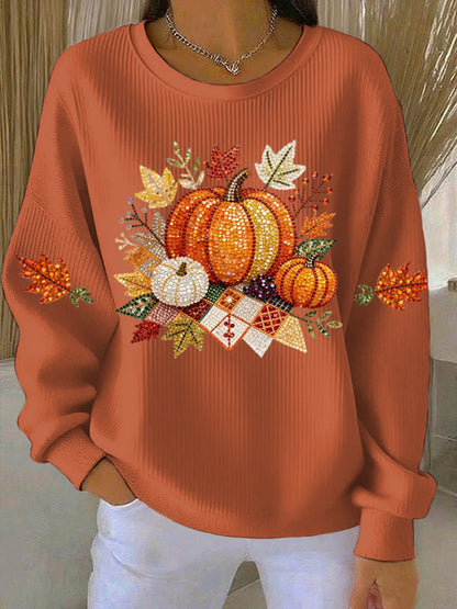 Women's Graphic Sweatshirt Illustrated Front Design