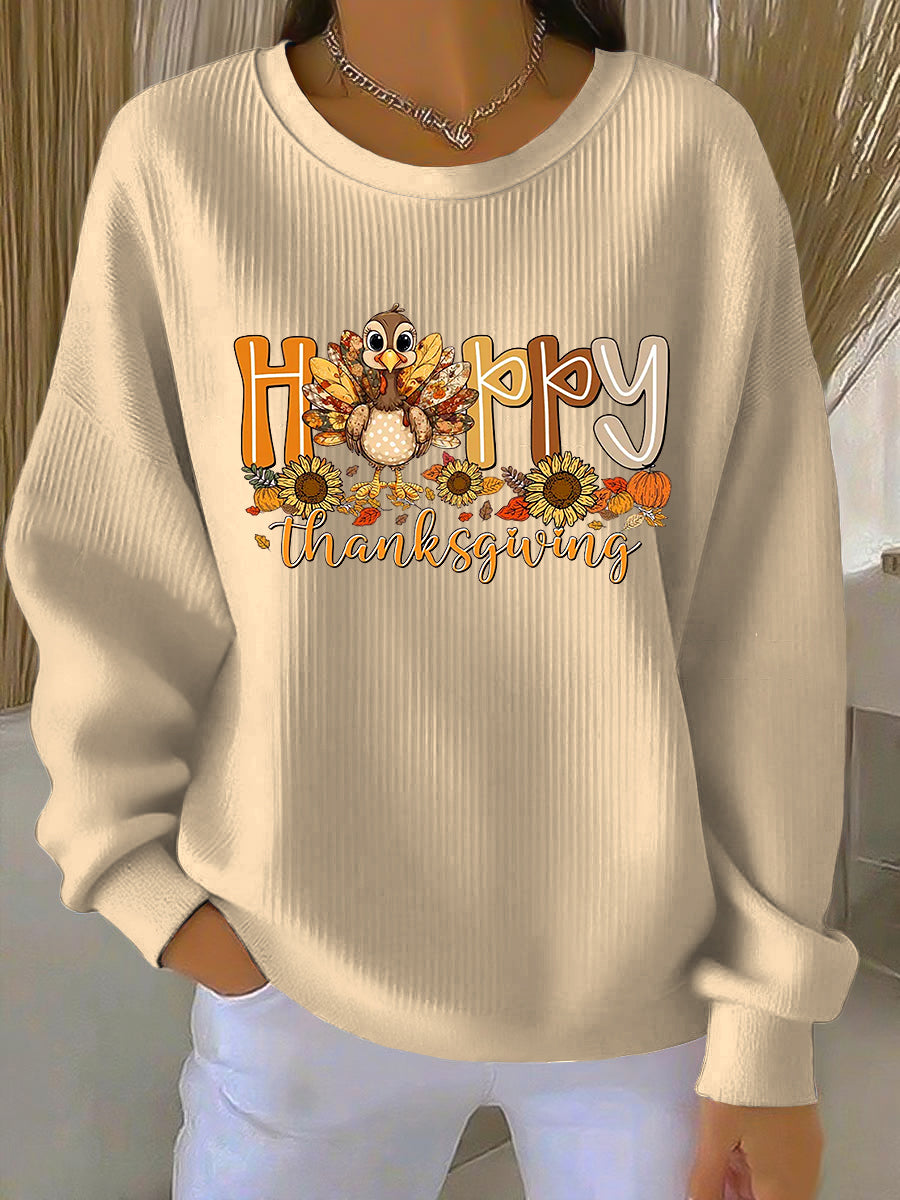 Women's Crew Neck Sweatshirt Long Sleeves