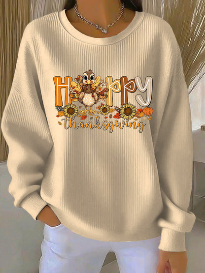 Women's Crew Neck Sweatshirt Long Sleeves