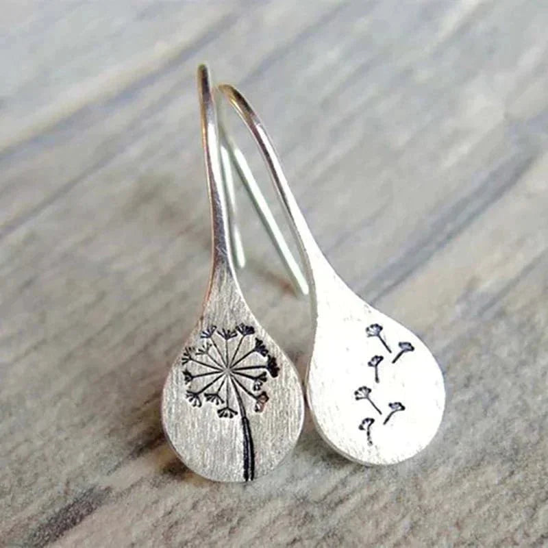 Sterling Silver Dandelion Earrings