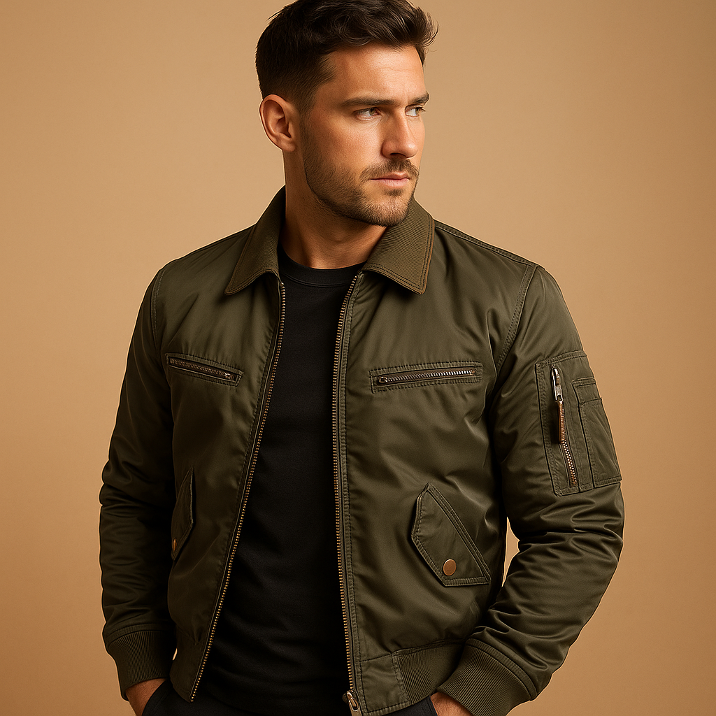 Men's Water-Repellent Bomber Jacket