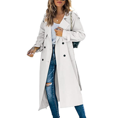 Tabitha Women's Double Breasted Long Coat