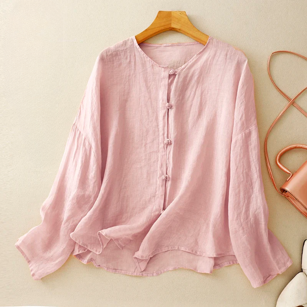 Women's Linen Blouse Natural