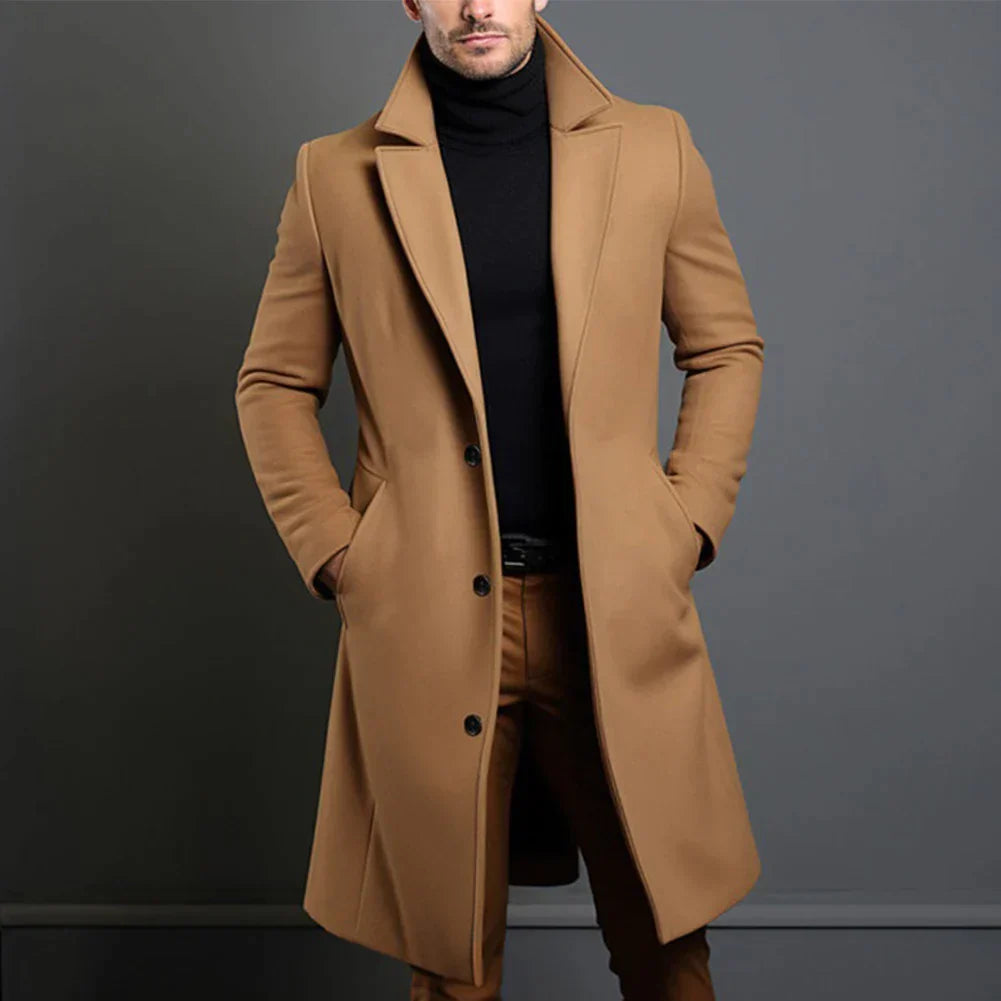 Vince Men's Single Breasted Long Coat