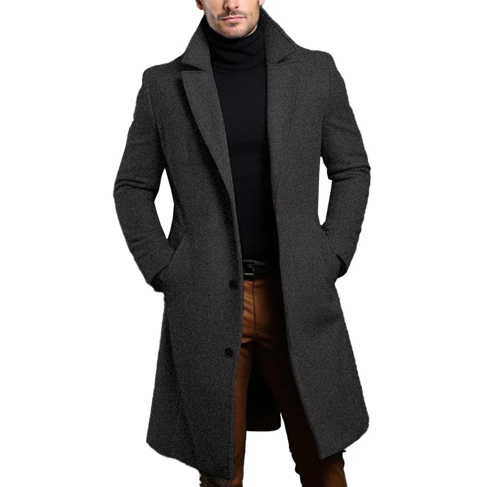 Image of Vince | Men's Long Single Breasted Coat