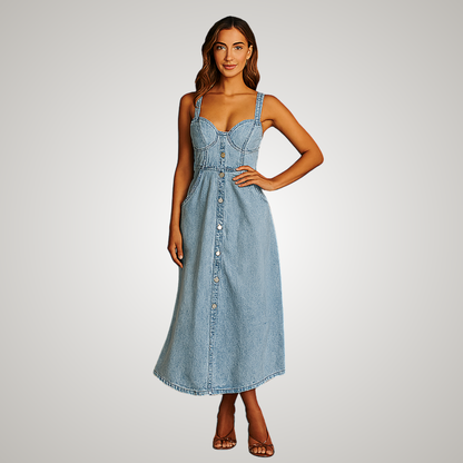 Women's Denim Dress Sleeveless