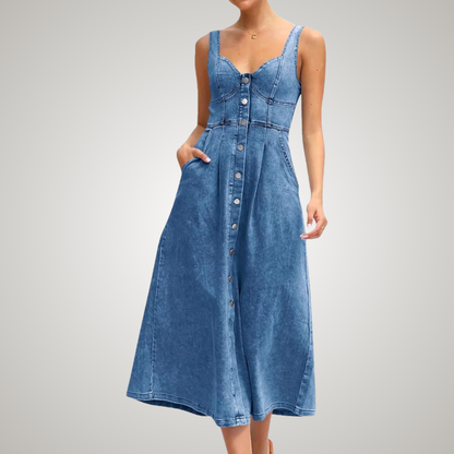 Women's Denim Dress Sleeveless