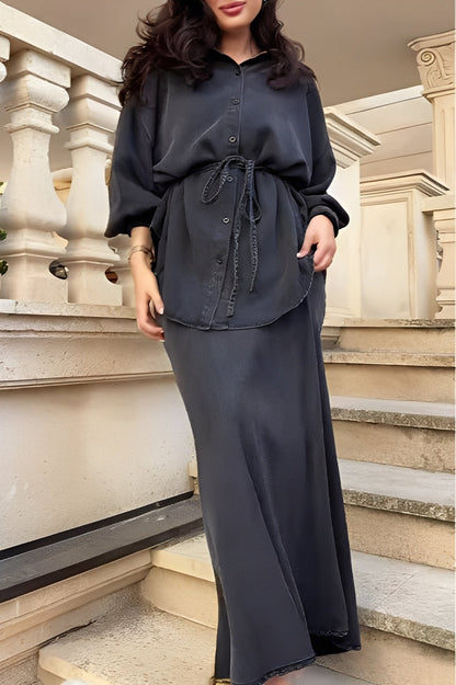 Women's Two-Piece Maxi Skirt Set
