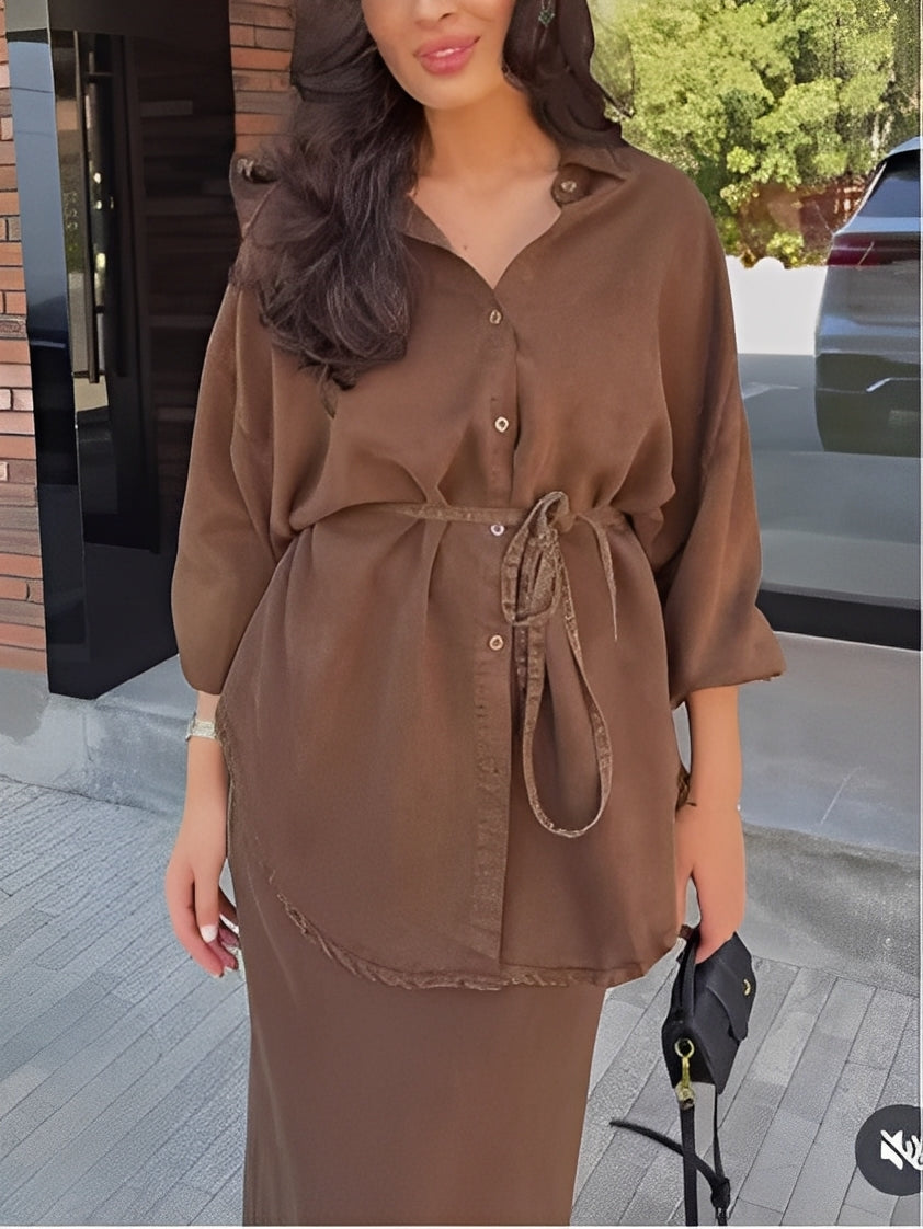 Women's Two-Piece Maxi Skirt Set