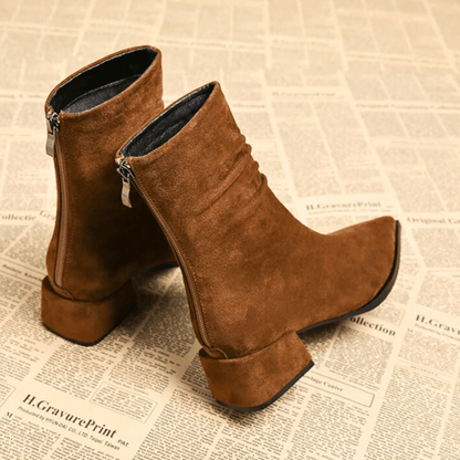 Women's Pointed Toe Block Heel Boots