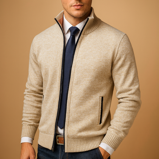 Men's Zipped Knit Jacket